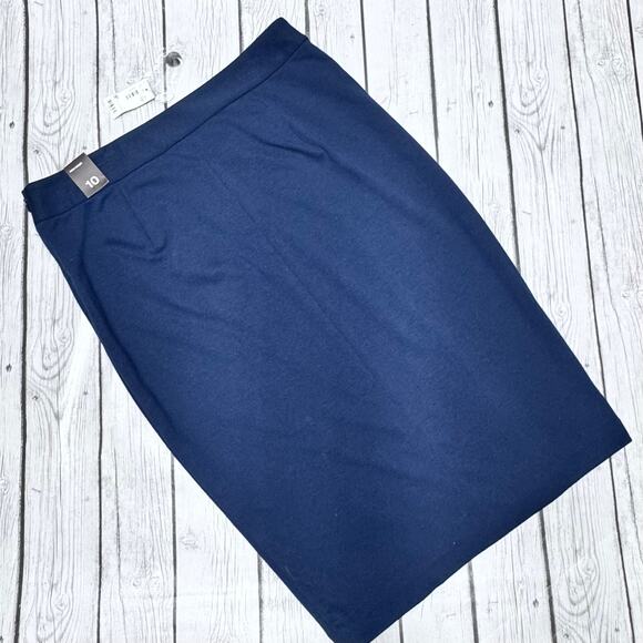 NWT The Limited Navy Blue Pencil Skirt Size 10 - Picture 3 of 3